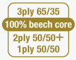 100% beech core